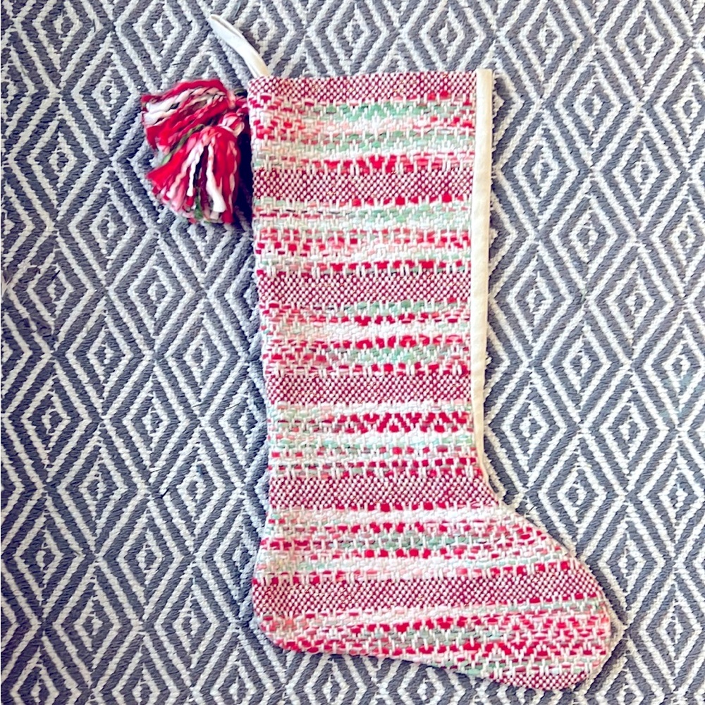 20" Mixed Yarn Stocking with Tassels from Allstate Floral